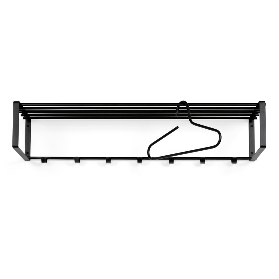 SPINDER DESIGN Rex 2 XL hattehylle, m. 7 kroker - svart stl (B:100)