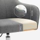 SONGMICS Kontorsstol, Bekv&auml;m Skrivbordsstol, H&ouml;jdjusterbar Datorstol, H�ller upp till 120 kg, St�lram, Imiterad Linne, Andningsbar, Hemmakontor, Kontor, Gr� OBG019G01