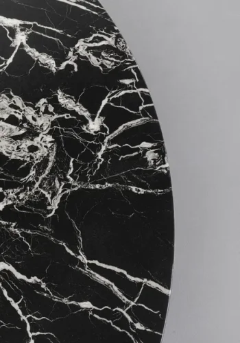 KARE DESIGN Schickeria sofabord, rund - sort marmorlook laminat og sort stl (110)