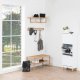 ACT NORDIC Mitra Schuhschrank - wei�es Holz, mit 3 T�ren