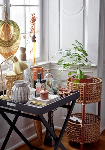 BLOOMINGVILLE Catya Tischleuchte, Messing, Metall