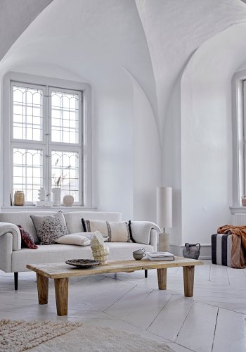 BLOOMINGVILLE Galia Kissen, Braun, Baumwolle B: 25cm, L: 50cm