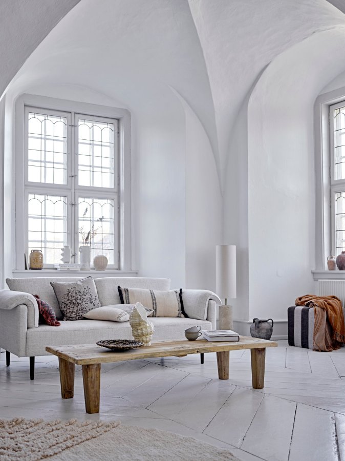 BLOOMINGVILLE Galia Kissen, Braun, Baumwolle B: 25cm, L: 50cm