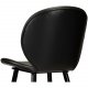 DAN-FORM Cloud Barstol, med Ryggstöd och Fotstöd - Vintage Svart Konstläder och Svart Stl