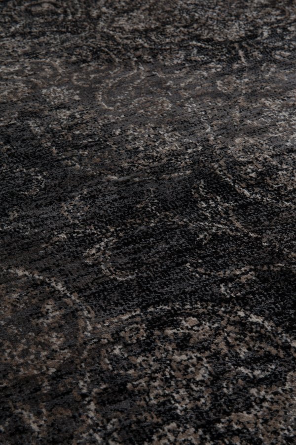 DUTCHBONE Robust teppe, rektangulrt - svart bomull, polyester, viskose (170X240)