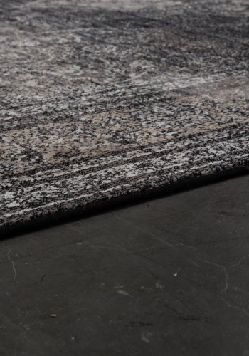 DUTCHBONE Robust teppe, rektangulrt - svart bomull, polyester, viskose (170X240)