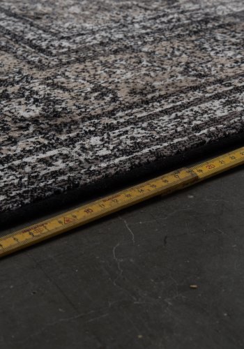 DUTCHBONE Robust teppe, rektangulrt - svart bomull, polyester, viskose (170X240)