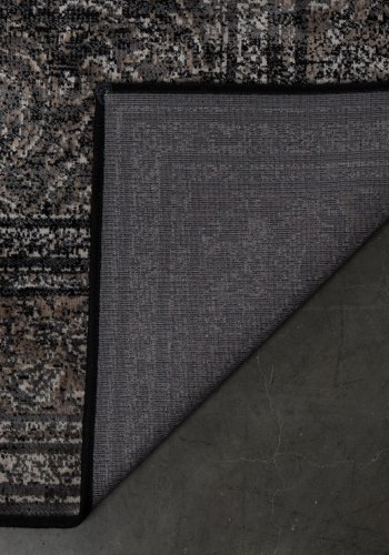 DUTCHBONE Robust teppe, rektangulrt - svart bomull, polyester, viskose (200X300)