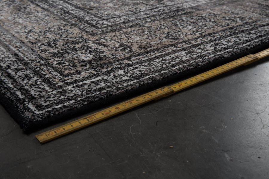 DUTCHBONE Robust teppe, rektangulrt - svart bomull, polyester, viskose (200X300)