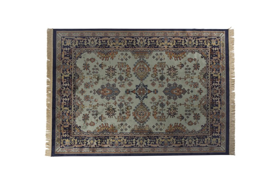 WHITE LABEL LIVING Raz teppe, rektangulrt - grnn og flerfarget viskose (160x230)