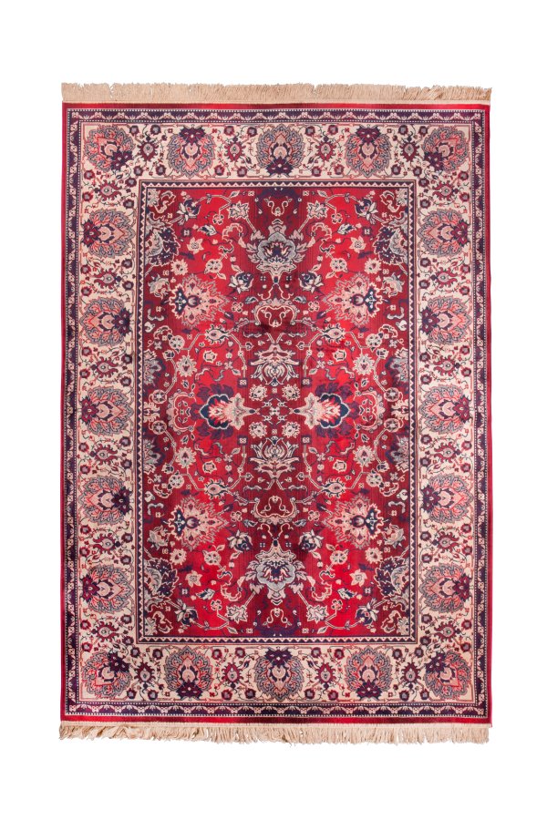 DUTCHBONE Bud Bodenteppich, rechteckig – rotes Acryl, Baumwolle, Polyester, Viskose (170 x 240)