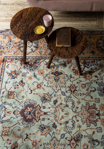 DUTCHBONE Bud Bodenteppich, rechteckig – grüne Baumwolle, Polyester, Viskose (170 x 240)