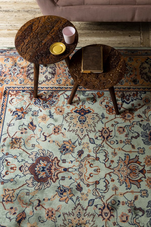 DUTCHBONE Bud Bodenteppich, rechteckig – grüne Baumwolle, Polyester, Viskose (170 x 240)