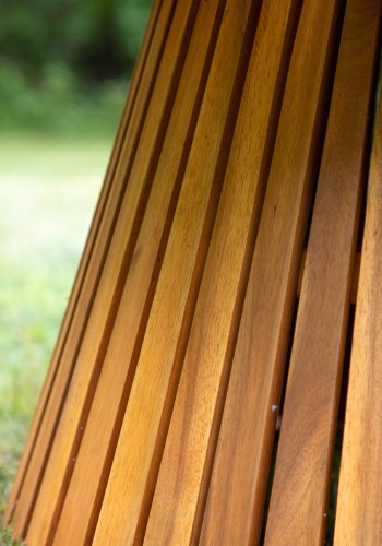 VENTURE DESIGN Lumpur utendrs salongbord, rundt - naturlig akasietre (70)