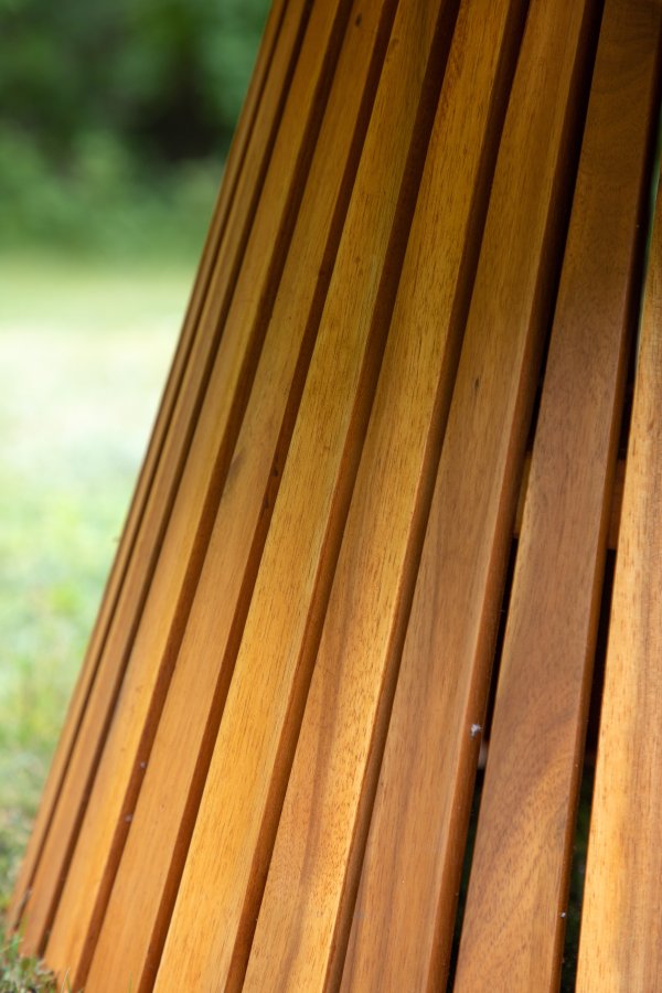 VENTURE DESIGN Lumpur utendrs salongbord, rundt - naturlig akasietre (70)