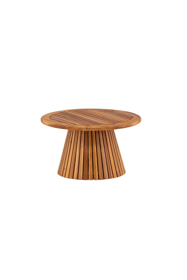 VENTURE DESIGN Lumpur utendrs salongbord, rundt - naturlig akasietre (70)