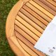 VENTURE DESIGN Lumpur utendrs salongbord, rundt - naturlig akasietre (70)