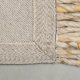 ZUIVER Frills teppe, med frynser - beige gul ull (170x240)