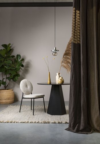 ZUIVER Frills teppe, med frynser - beige gul ull (170x240)