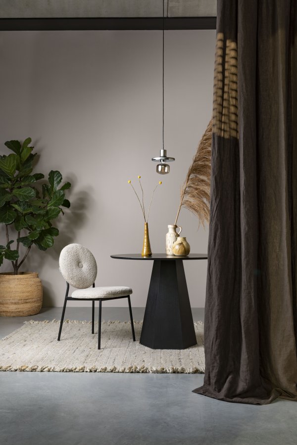 ZUIVER Frills teppe, med frynser - beige gul ull (170x240)