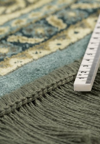 DUTCHBONE Bodega Teppich, rund – grünes Acryl, Polyester, Viskose (175)