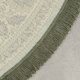DUTCHBONE Bodega Teppich, rund – grünes Acryl, Polyester, Viskose (175)