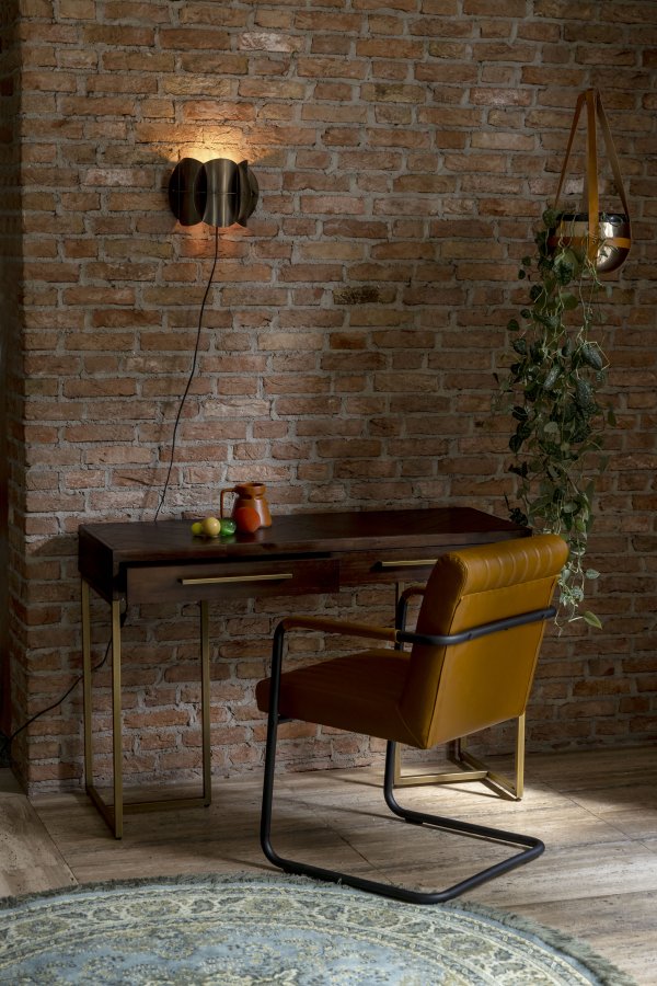 DUTCHBONE Bodega Teppich, rund – grünes Acryl, Polyester, Viskose (175)