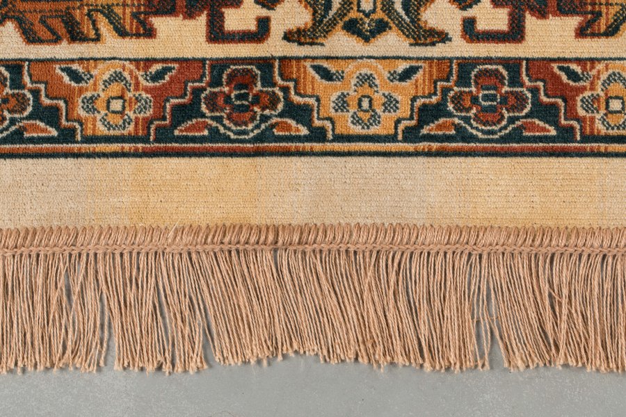 WHITE LABEL LIVING Raz teppe, rektangulrt - kamel og flerfarget viskose (200x300)