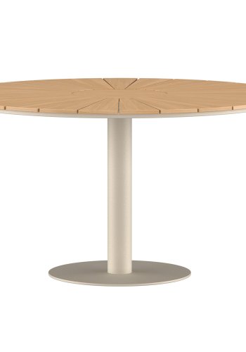 VENTURE HOME Croft Runt Matbord �120 - Beige Alu/Teak