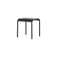 VENTURE DESIGN Borneo utendrs salongbord, firkantet - svart aluminium (70x70)