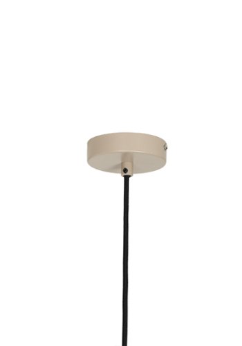 BROSTE COPENHAGEN Lolly taklampe - hvitt opalt glass og sandaluminium