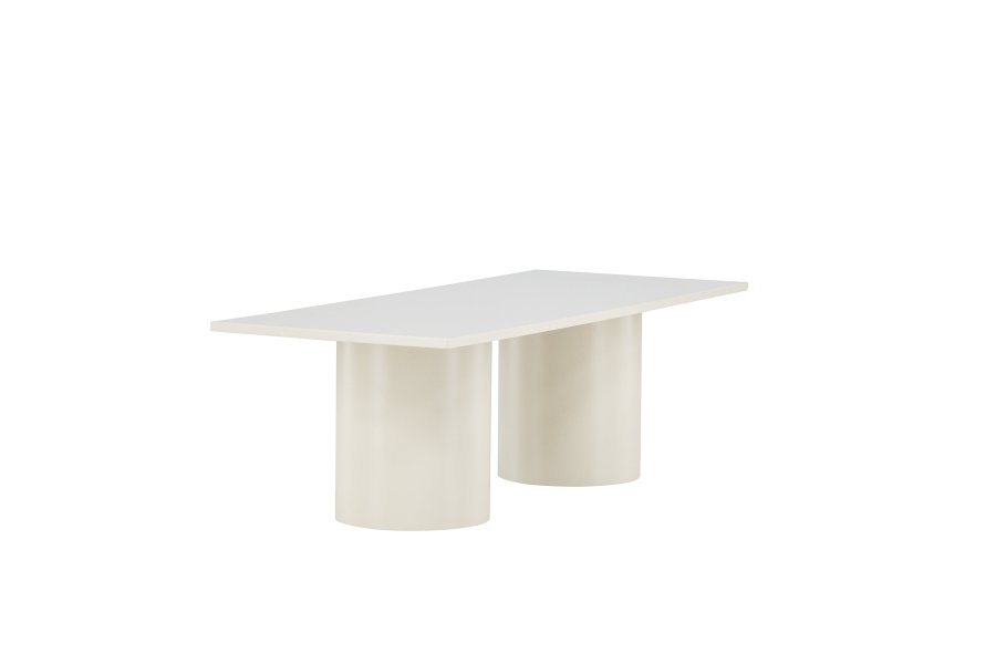 VENTURE DESIGN Sandvika salongbord, rektangulrt - blank beige MDF (120x50)