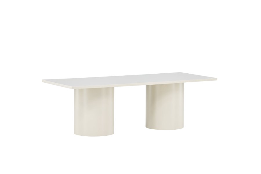 VENTURE DESIGN Sandvika salongbord, rektangulrt - blank beige MDF (120x50)