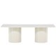 VENTURE DESIGN Sandvika salongbord, rektangulrt - blank beige MDF (120x50)