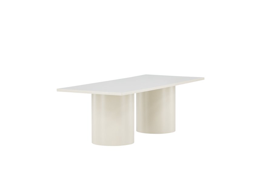 VENTURE DESIGN Sandvika salongbord, rektangulrt - blank beige MDF (120x50)