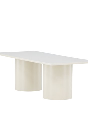 VENTURE DESIGN Sandvika salongbord, rektangulrt - blank beige MDF (120x50)