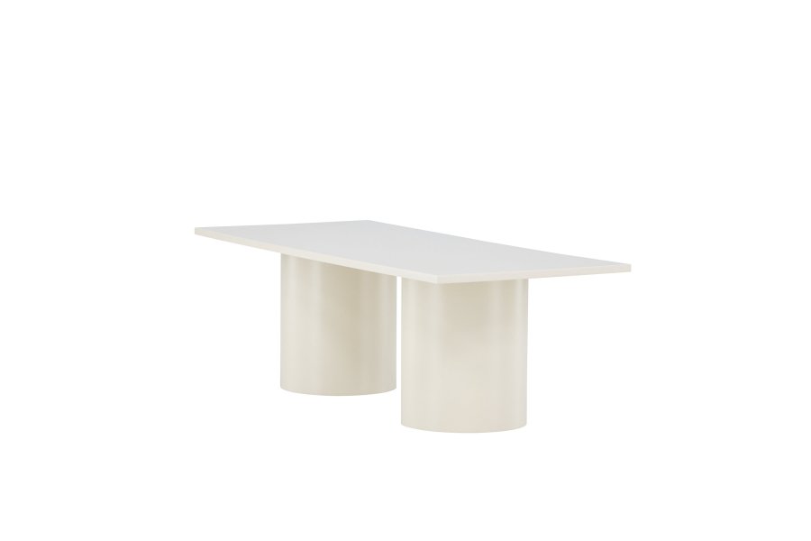 VENTURE DESIGN Sandvika salongbord, rektangulrt - blank beige MDF (120x50)