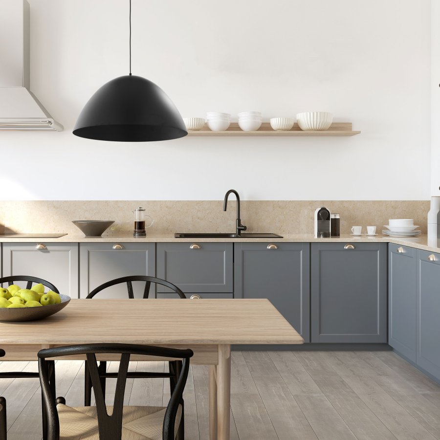 TK Faro taklampe - svart metall