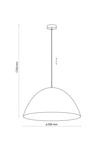 TK Faro taklampe - svart metall