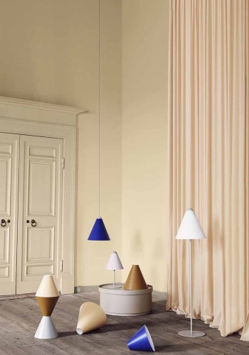 BROSTE COPENHAGEN Gine lampeskjerm S - blek banangul stl