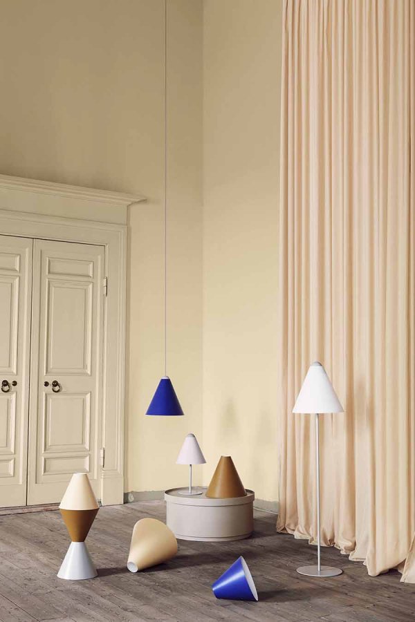 BROSTE COPENHAGEN Gine lampeskjerm S - blek banangul stl