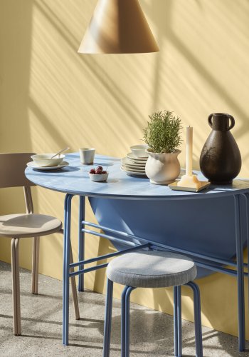 BROSTE COPENHAGEN Gine lampeskjerm L - gyldenbrunt stl