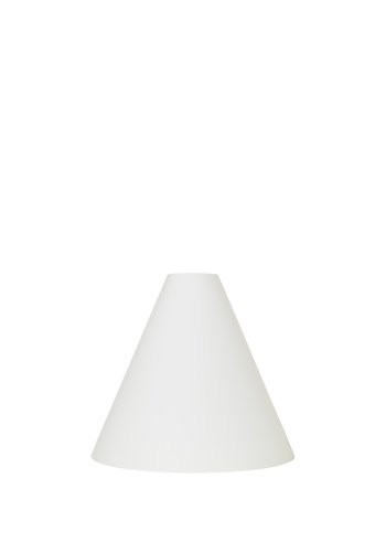 BROSTE COPENHAGEN Gine lampeskjerm L - hvitt opalt glass