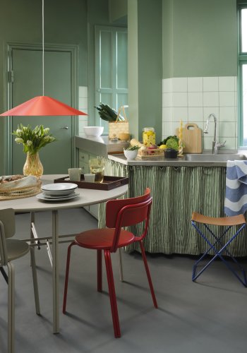 BROSTE COPENHAGEN Skjrt taklampe - gresskar oransje stl