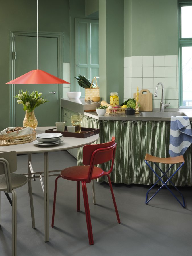 BROSTE COPENHAGEN Skjrt taklampe - gresskar oransje stl