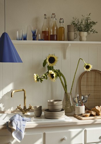 BROSTE COPENHAGEN Skjrt taklampe - baja bl stl