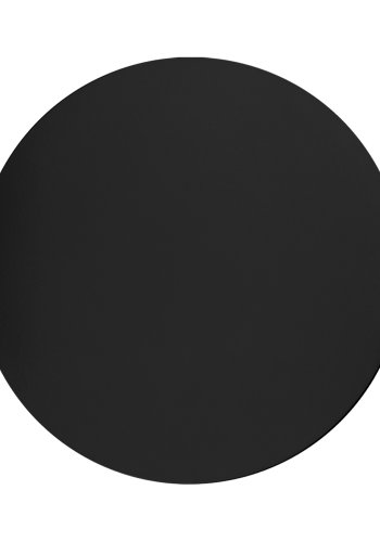 TK Luna vegglampe 400, rund - sort metall