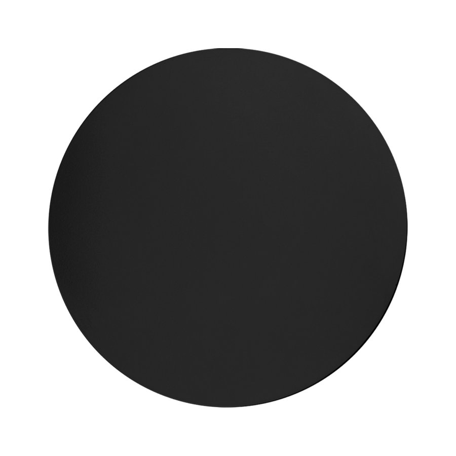 TK Luna vegglampe 400, rund - sort metall