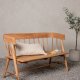 VENTURE DESIGN Split havebnk, m. rygln og armln - natur teaktr (132x58)