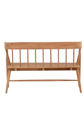 VENTURE DESIGN Split havebnk, m. rygln og armln - natur teaktr (132x58)